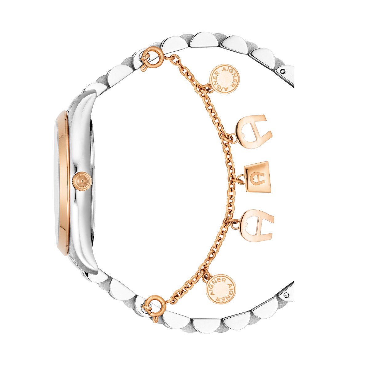 Aigner SCAFATI ladies watch stainless steel rose gold