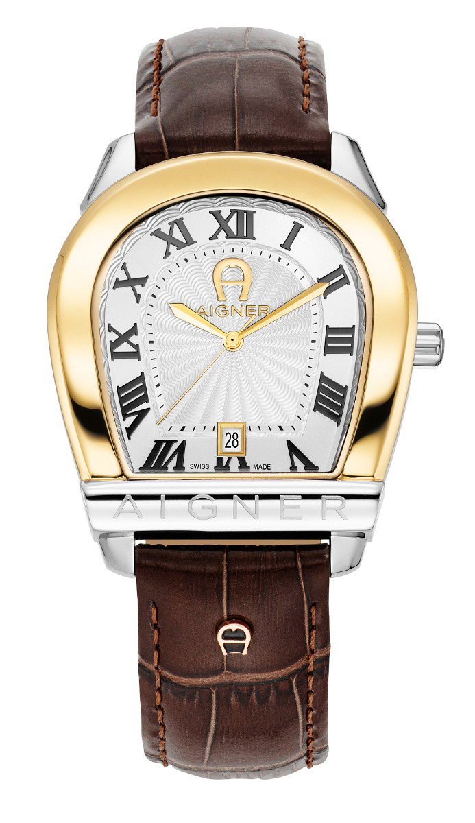 Aigner SIENA watch for men with brown leather