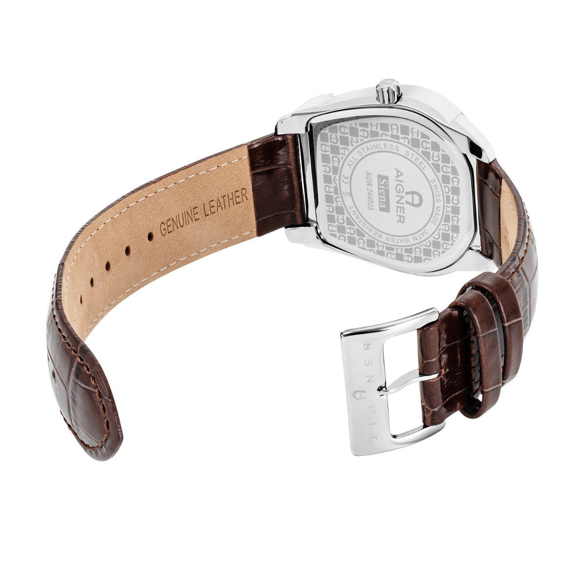 Aigner SIENA watch for men with brown leather