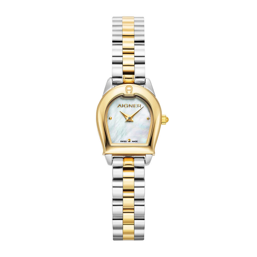 Aigner MOLFETTA watch for women steel gold with Pearl