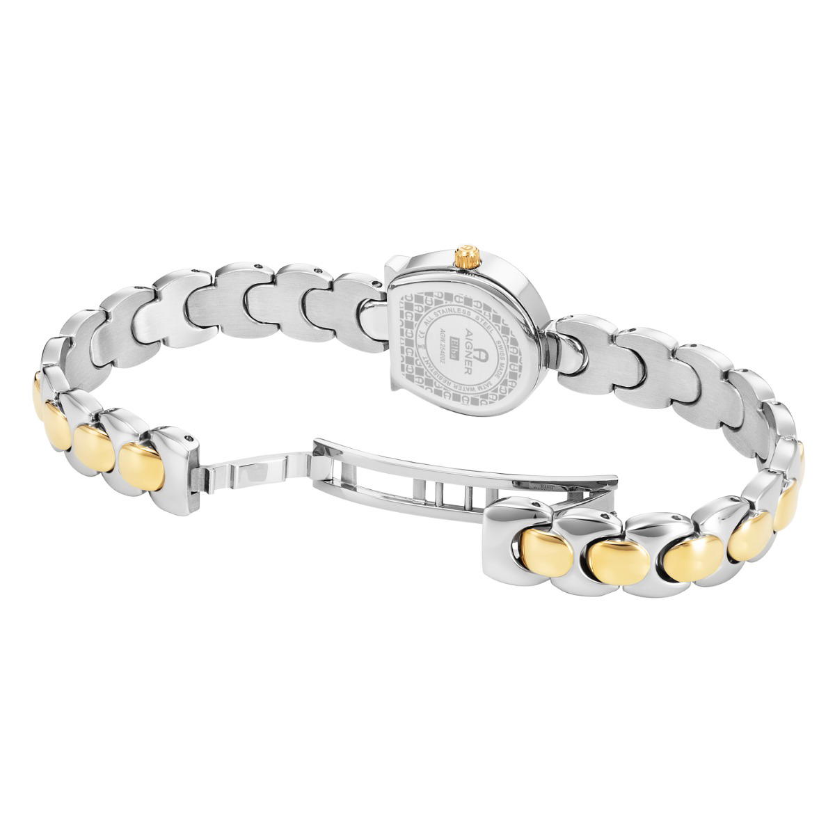 Aigner ELBA ladies watch stainless steel gold , Green