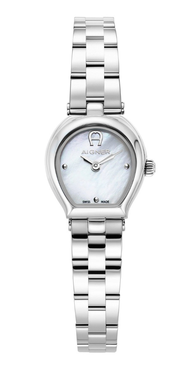 Aigner TRANI ladies watch stainless steel silver , Mop