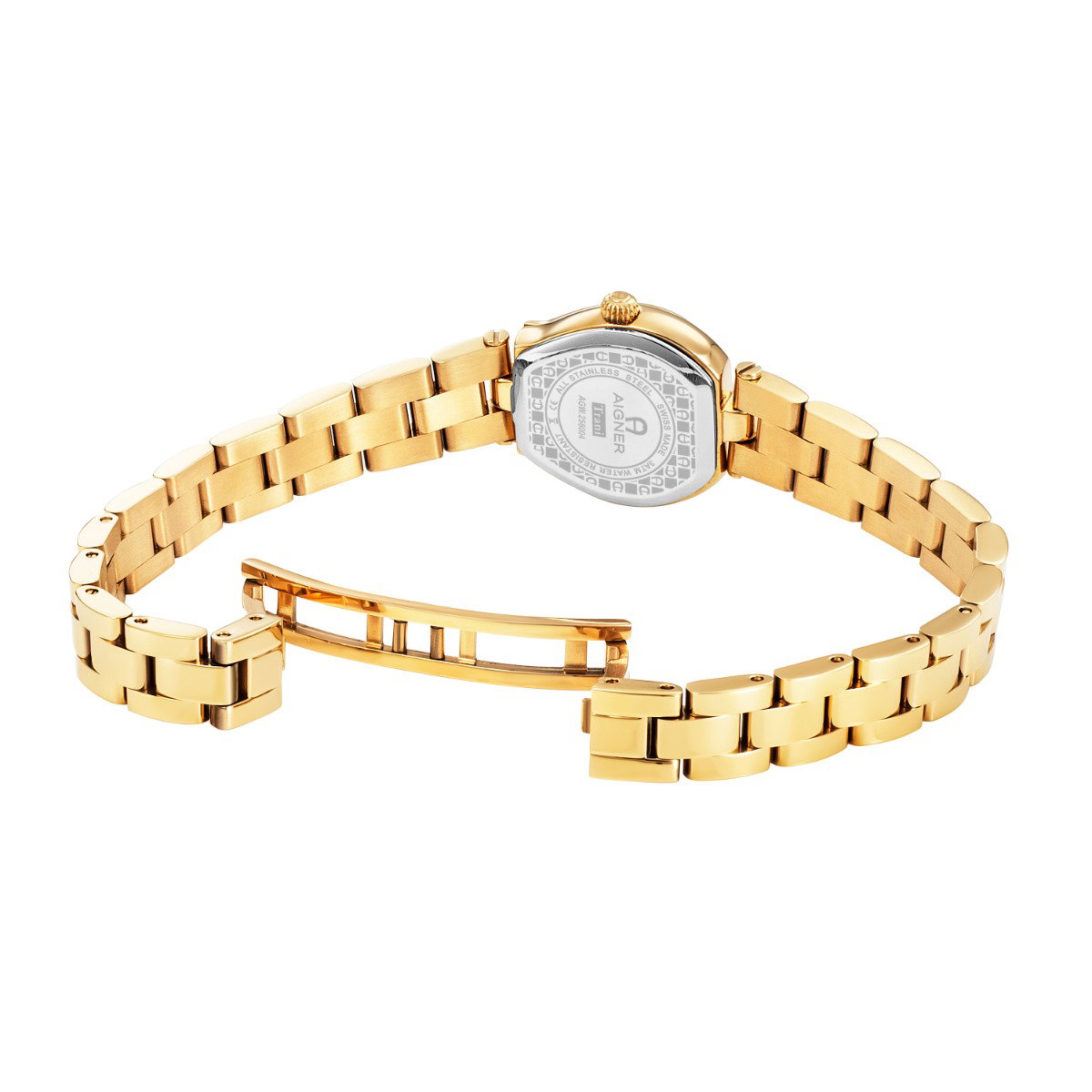 Aigner TRANI ladies watch stainless steel gold , Mop