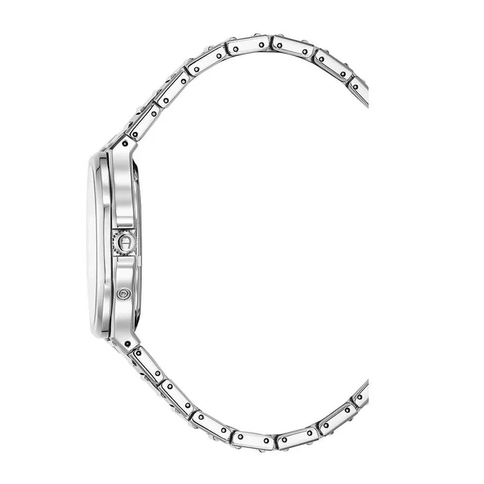 Aigner FERMO Men's Watch – Steel Bracelet & Black Dial