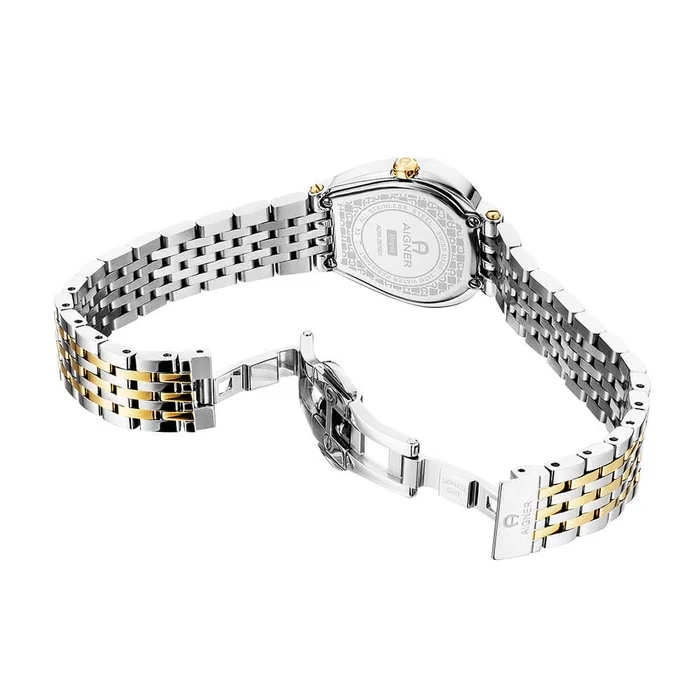 Aigner Dogna Ladies' Two-Tone Silver Dial watch