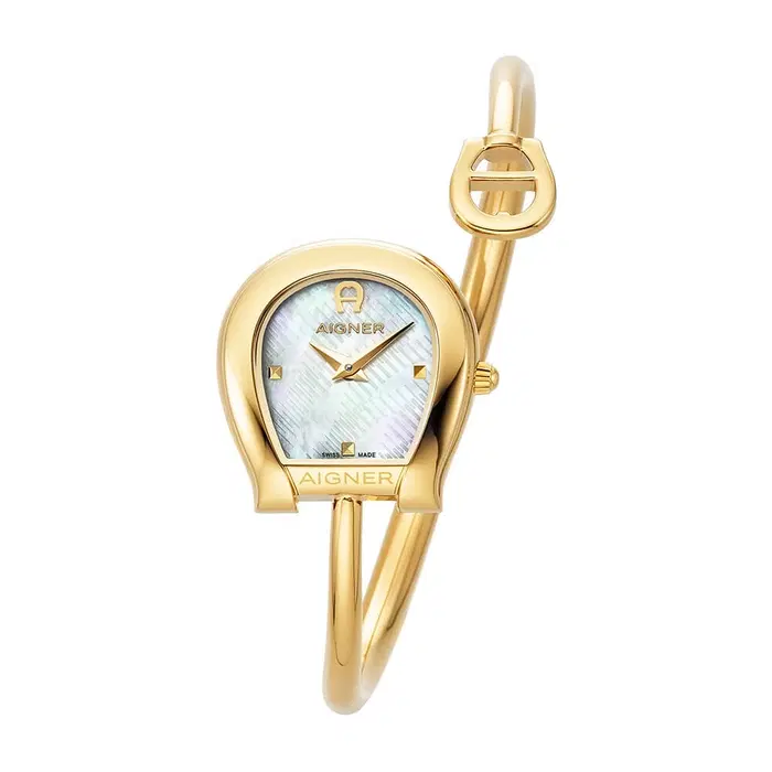 Aigner Flora Ladies' Gold Bangle Watch & Mother-of-Pearl 
