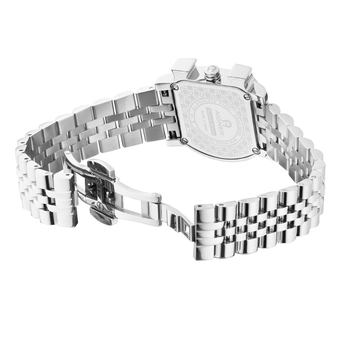 Aigner Massa Meno Ladies Silver Watch with Tiffany Blue Dial