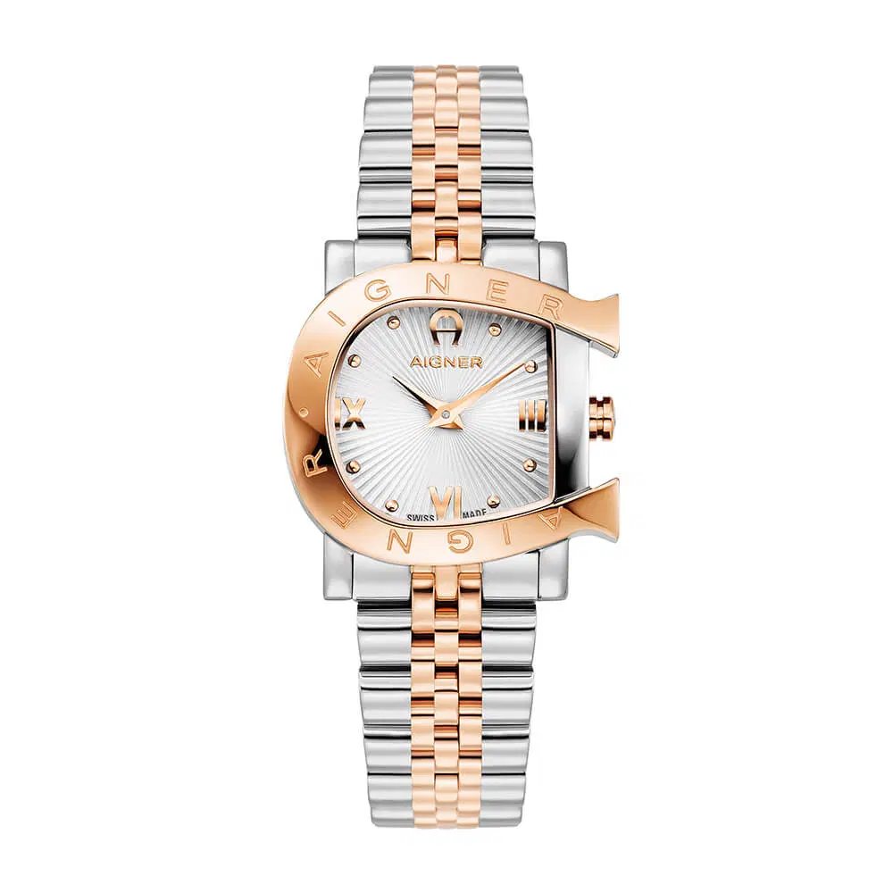 Aigner Massa Meno Women Watch Two Tone Silver