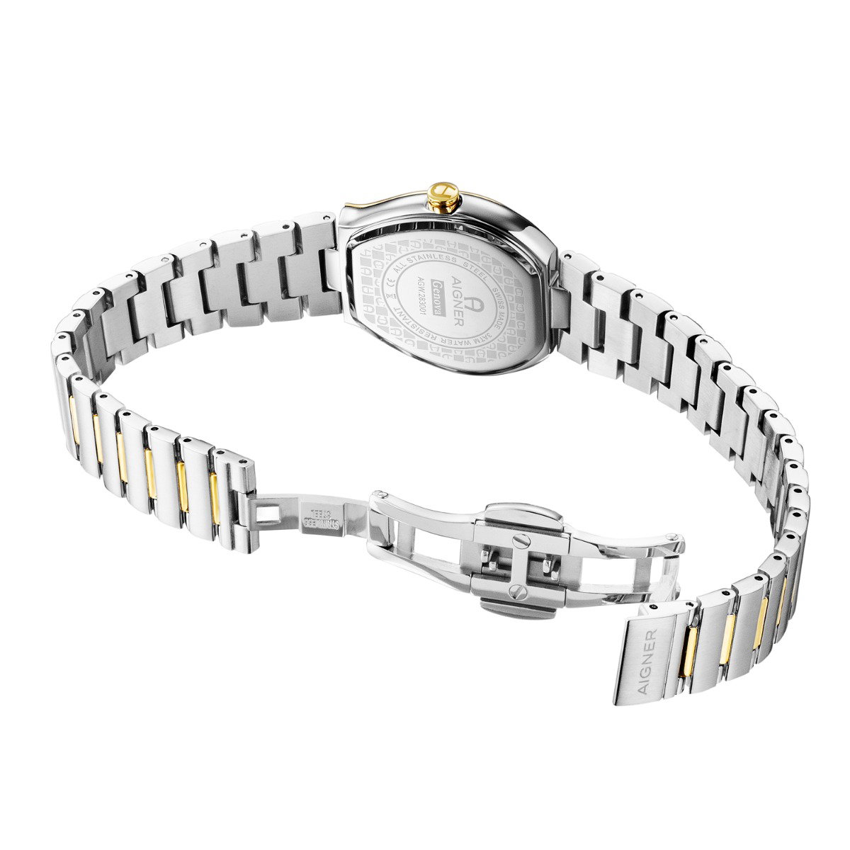 Aigner Genova Ladies Two-Tone Watch