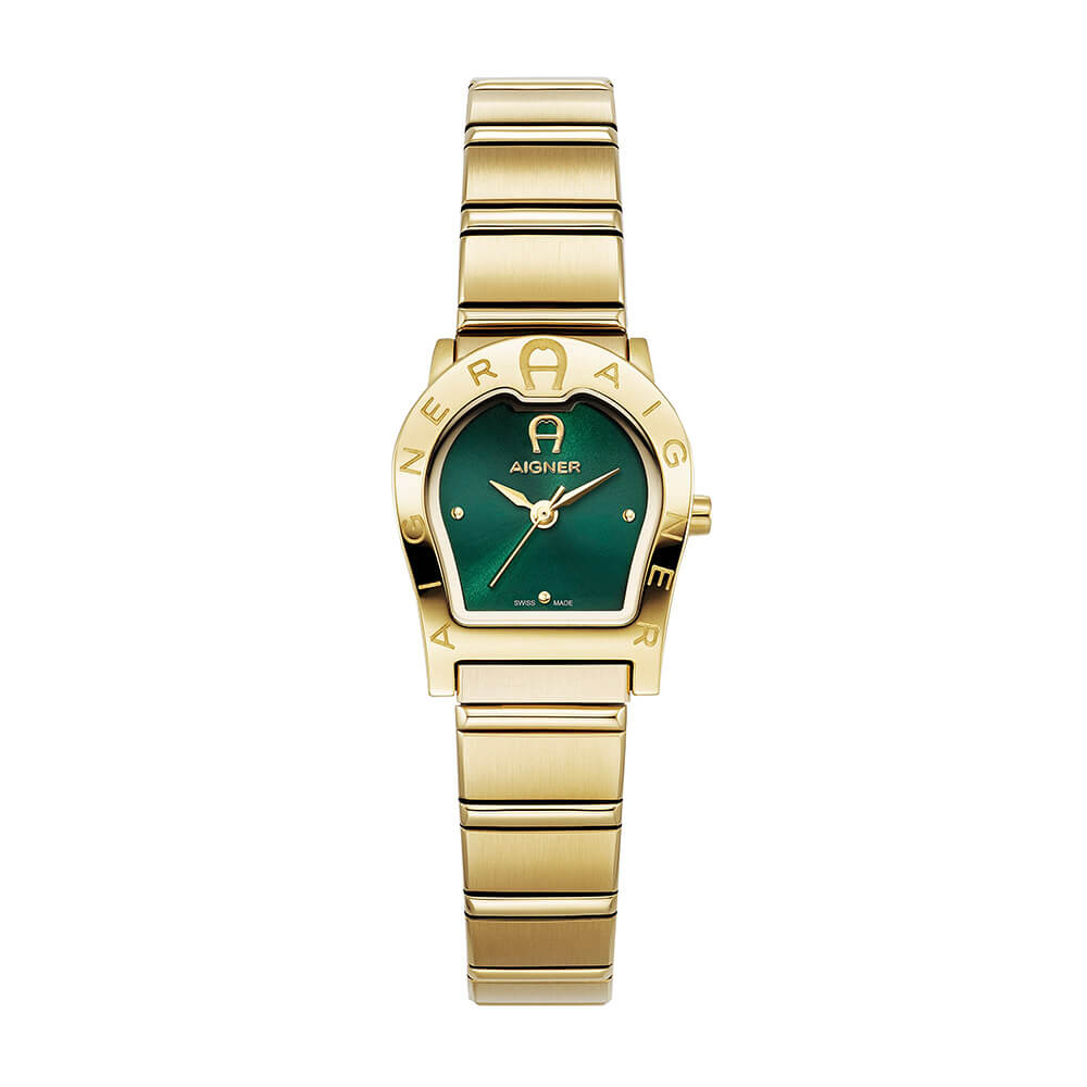 Aigner Verona Due Gold & Green Women’s Watch