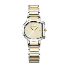 ساعة اجنر لودي نسائية ستانلس ستيل ثنائي اللون