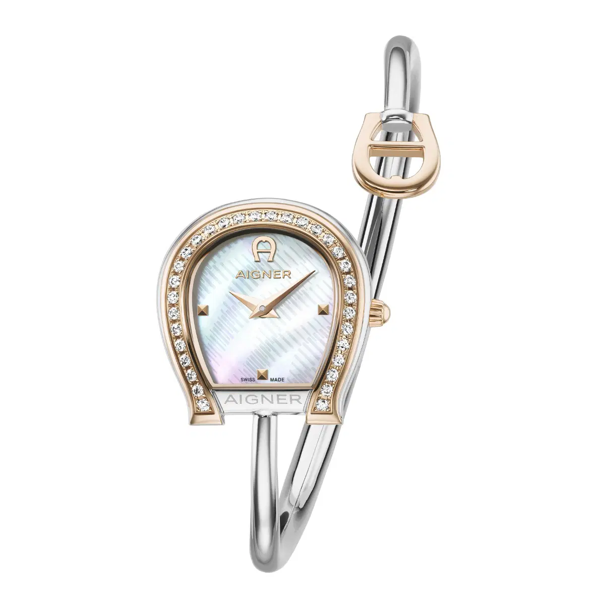 Aigner Flora Sasso Ladies Mother of Pearl Watch
