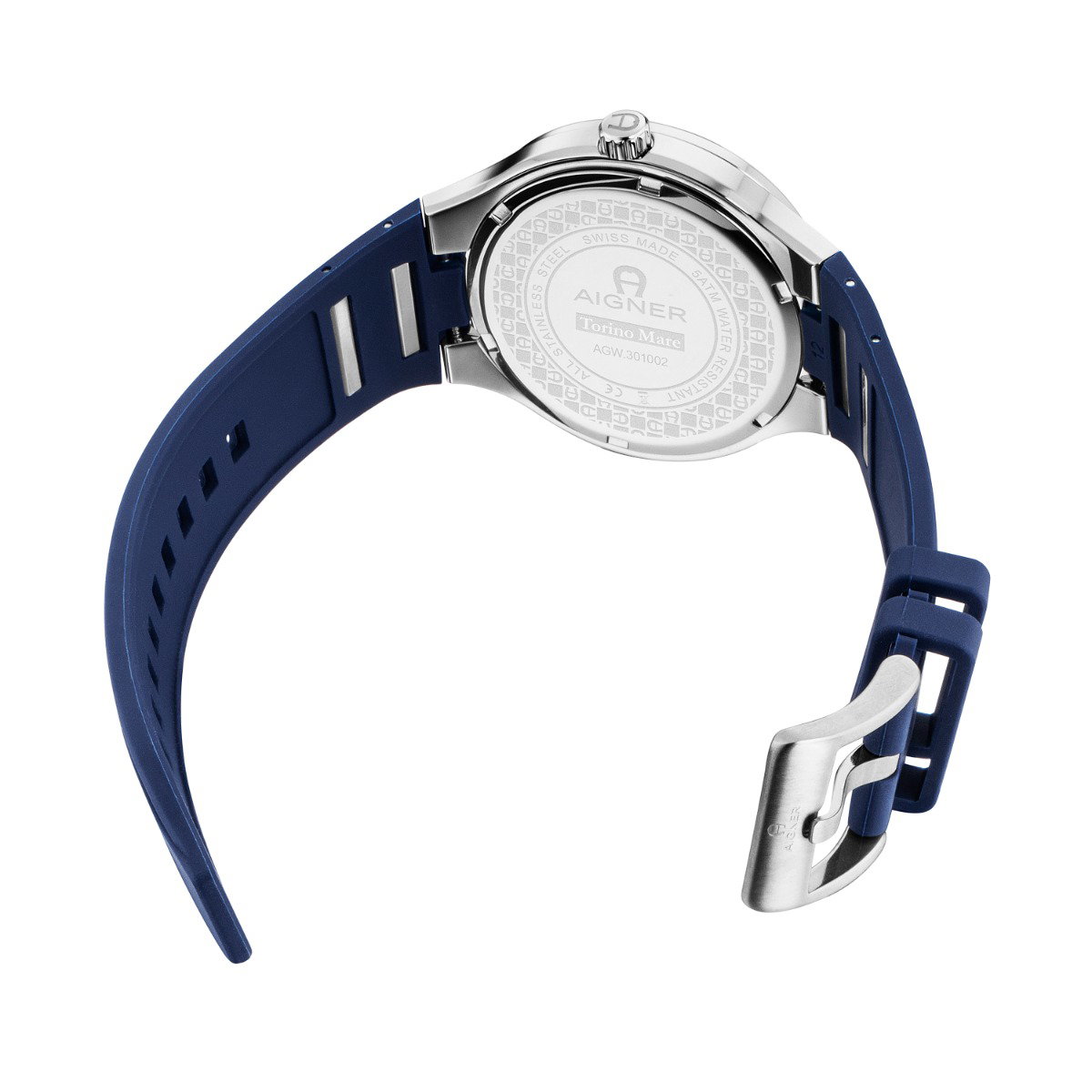 Aigner Torino Mare Men's Blue Rubber Watch