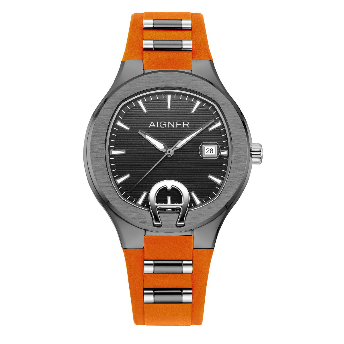 Aigner Torino Mare Men's Orange Rubber Watch