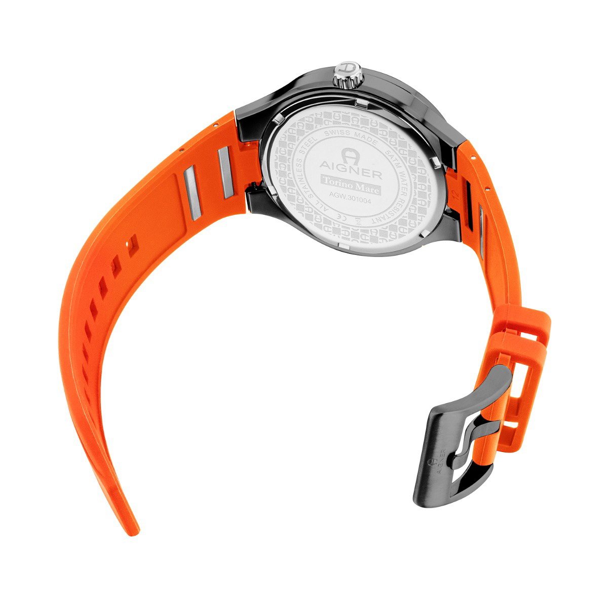 Aigner Torino Mare Men's Orange Rubber Watch