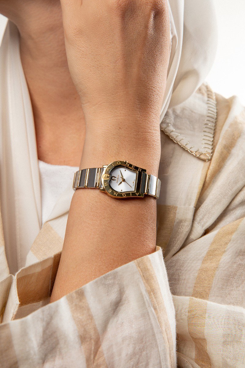 Aigner Verona Due Ladies Two-Tone Watch