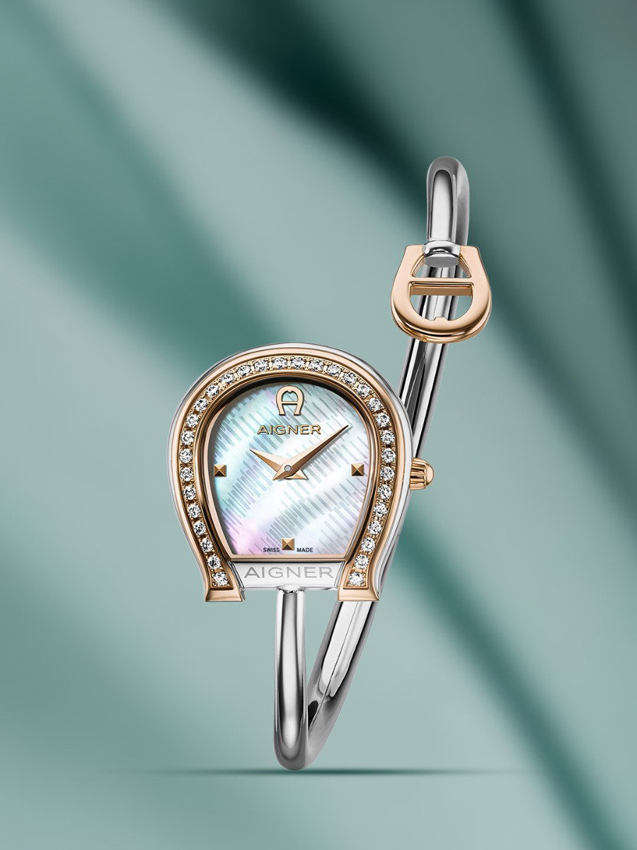 Aigner Flora Sasso Ladies Mother of Pearl Watch