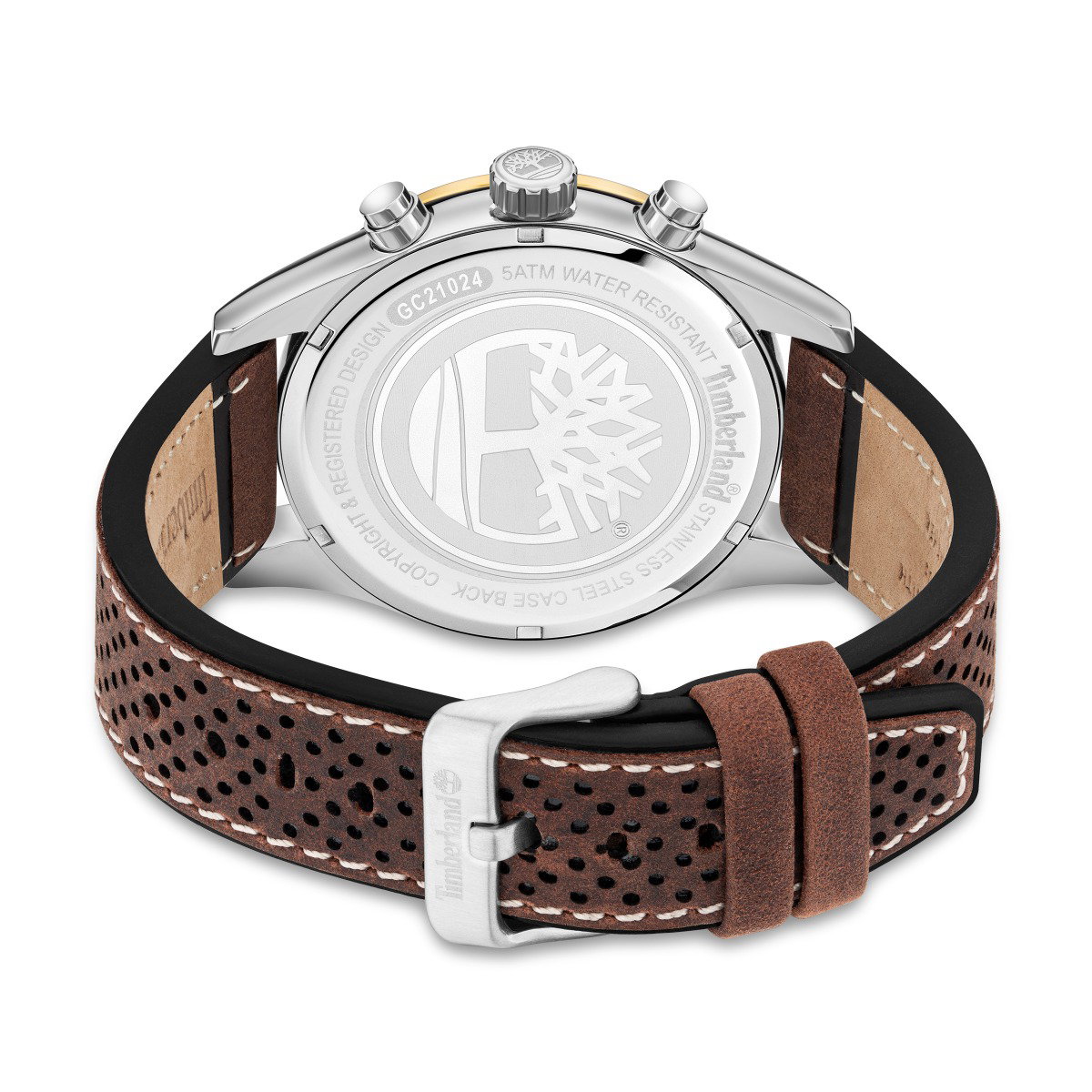 Timberland Alridge Men Watch Black , Brown Leather