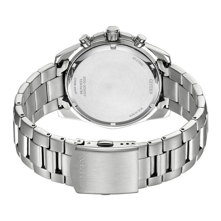 Citizen Men's Chronograph Quartz Watch - Silver Steel