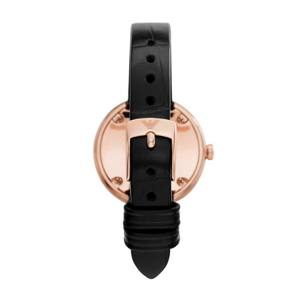 Emporio Armani Rosa Watch For Women , White / Black