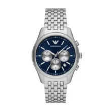 Emporio Armani Antonio Blue Chronograph Steel Watch