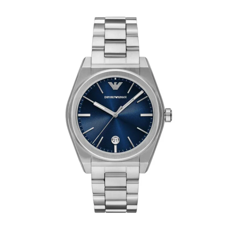 Emporio Armani Blue Dial Stainless Steel Watch 