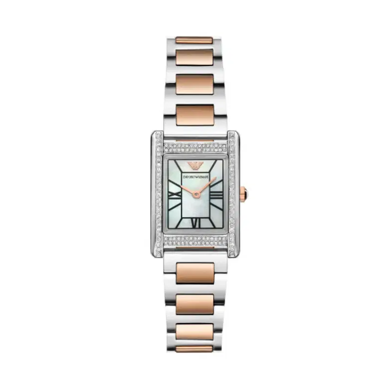 Emporio Armani Women Genni Two Tone Steel Watch