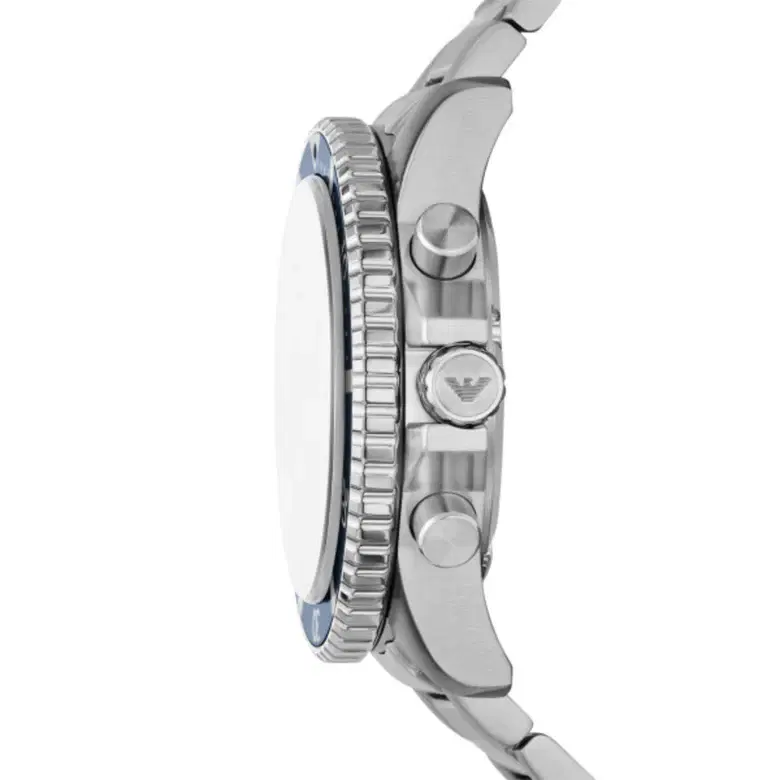 ساعة امبوريو ارماني وورلد اكسبلورر رجالية من الفولاذ المقاوم للصدأ