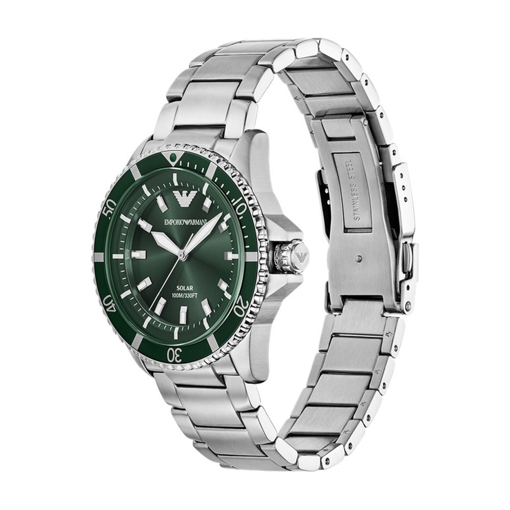 Emporio Armani Men World Explorer Solar Watch Green 