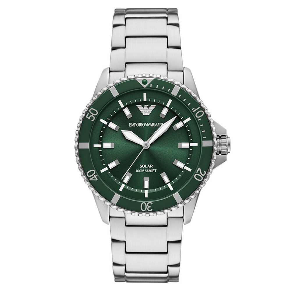 Emporio Armani Men World Explorer Solar Watch Green 