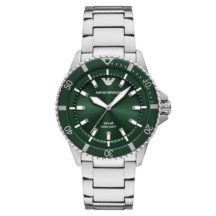 Emporio Armani Men World Explorer Solar Watch Green 