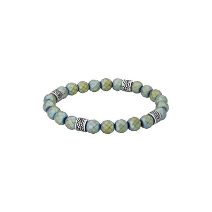 Aigner CELIO bracelet for men with multicolor beads 