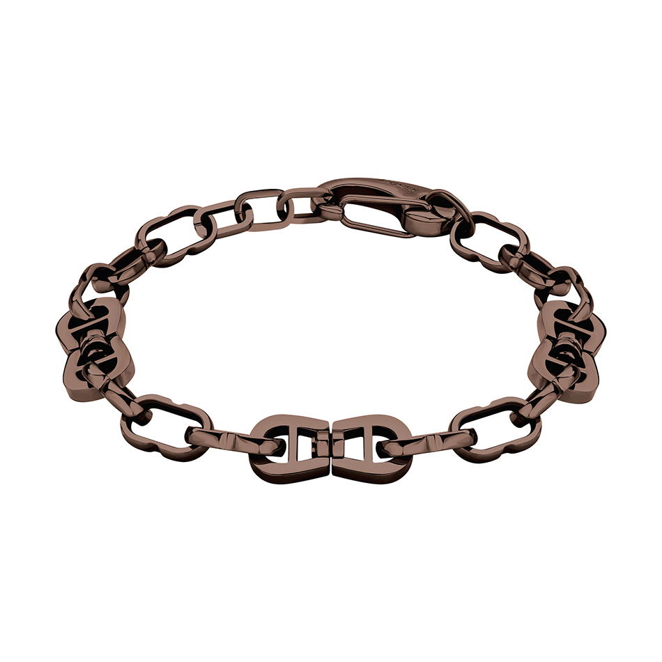 Aigner GILDO bracelet for men steel brown