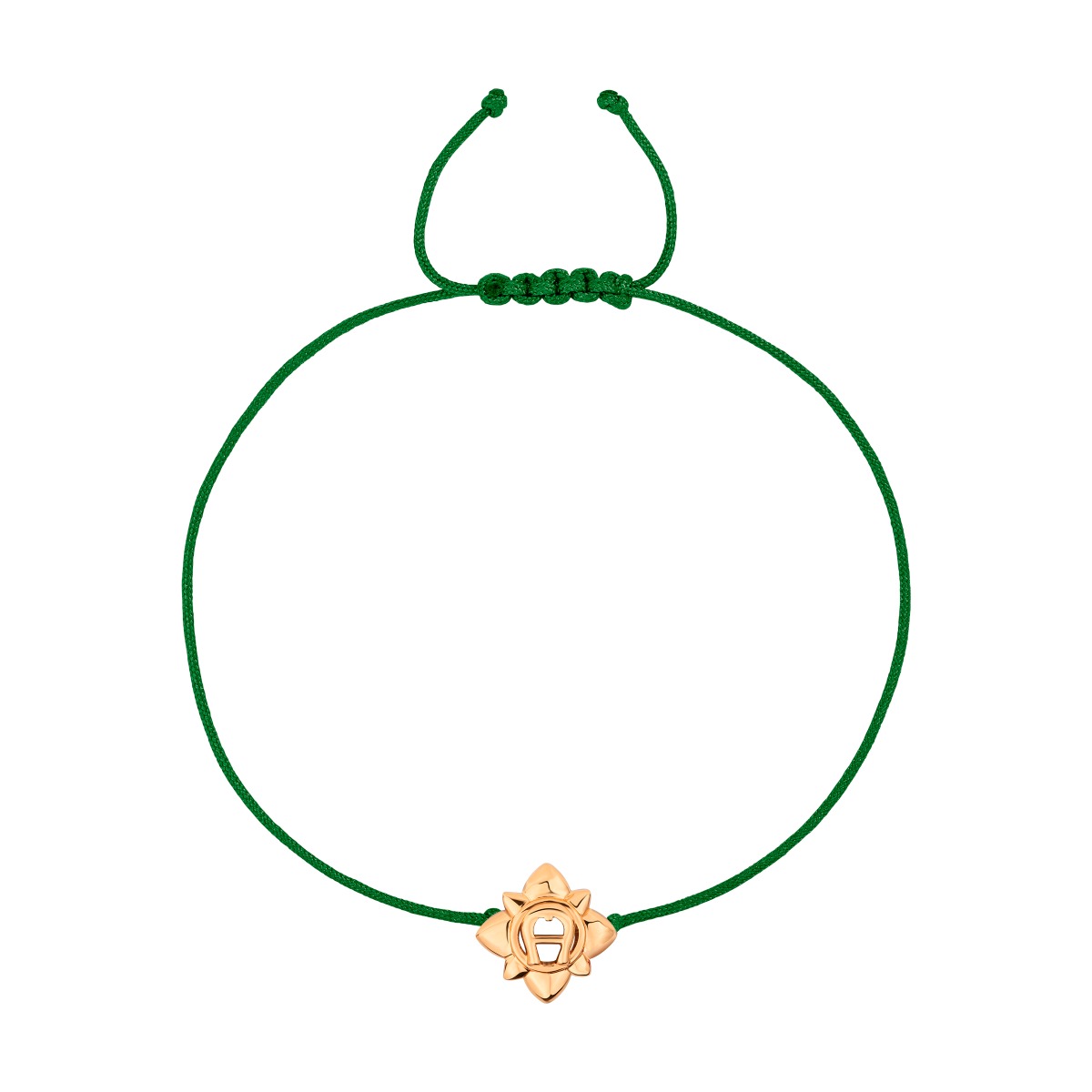 Aigner SERAFINA bracelet for women rose gold , Green leather