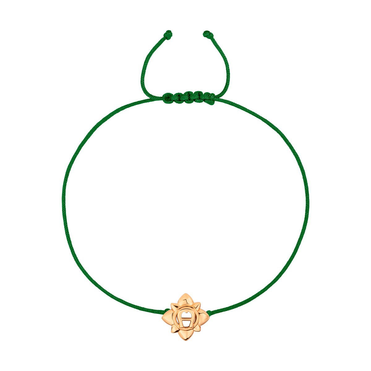 Aigner SERAFINA bracelet for women rose gold , Green leather