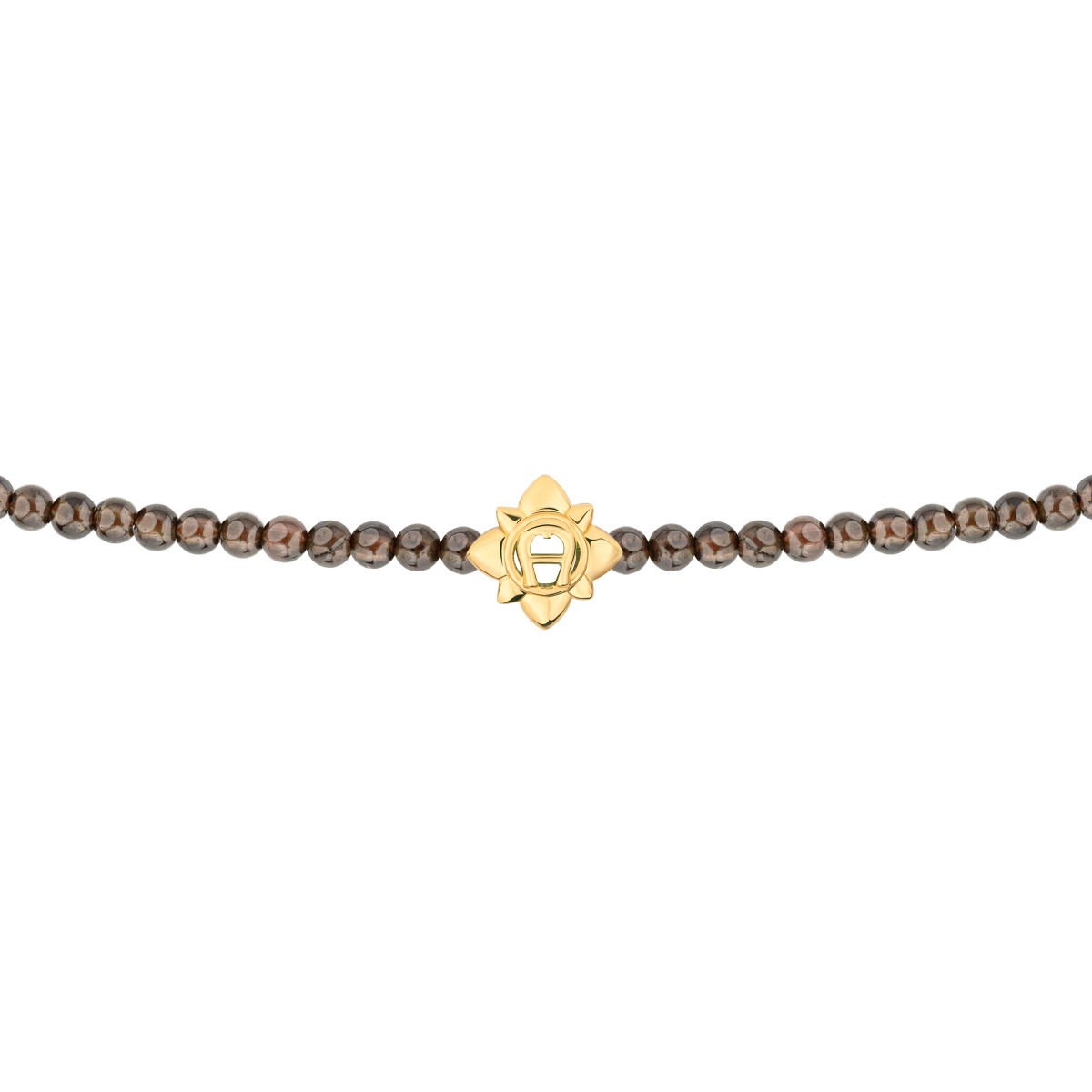 اسوارة بشعار اجنر للنساء لون ذهبى مع خرز لون بنى