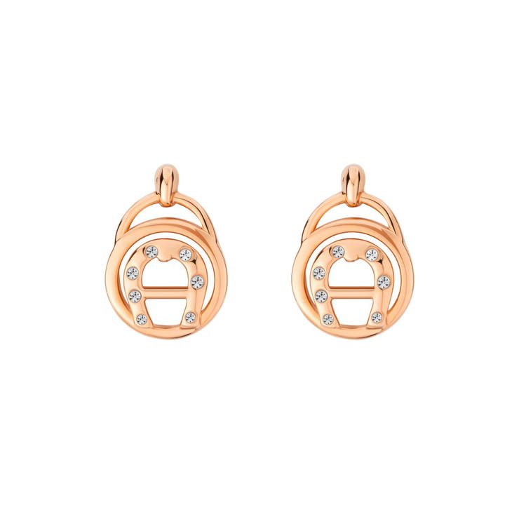 Aigner AIDA earring for women steel rose gold with crystal