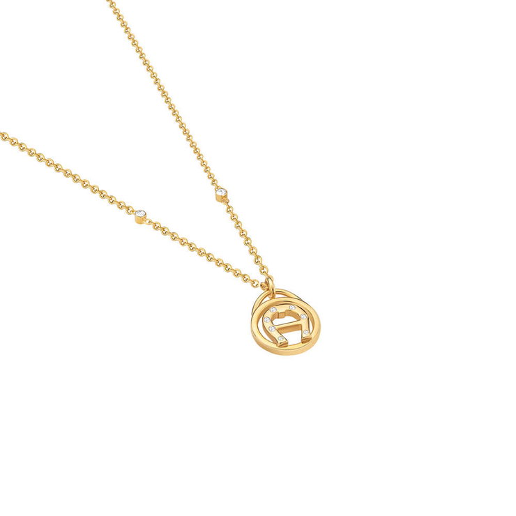 Aigner Aida ladies necklace stainless steel gold with crystal