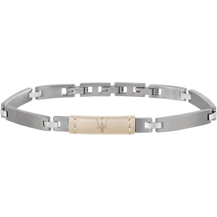 Maserati ARM RING bracelet for men light Brown Size 220mm