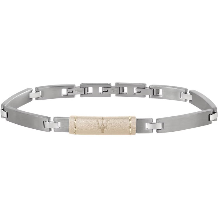 Maserati ARM RING bracelet for men light Brown Size 220mm