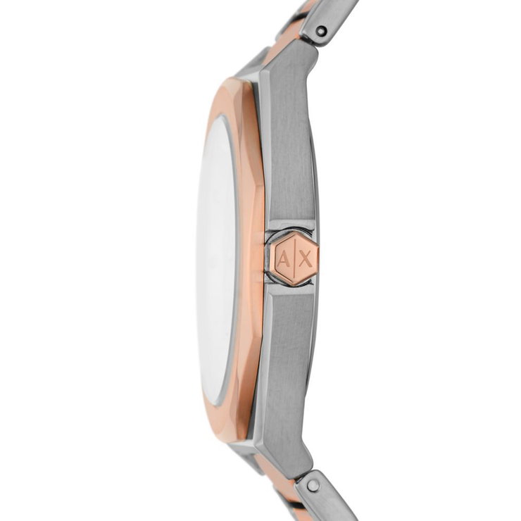 Armani Exchange ladies watch stainless steel rose gold