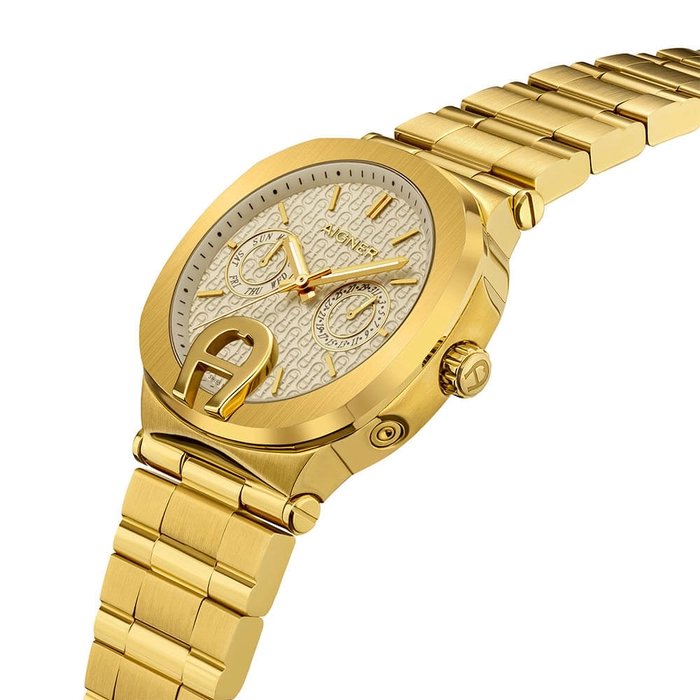 Aigner Taviano women watch stainless steel gold