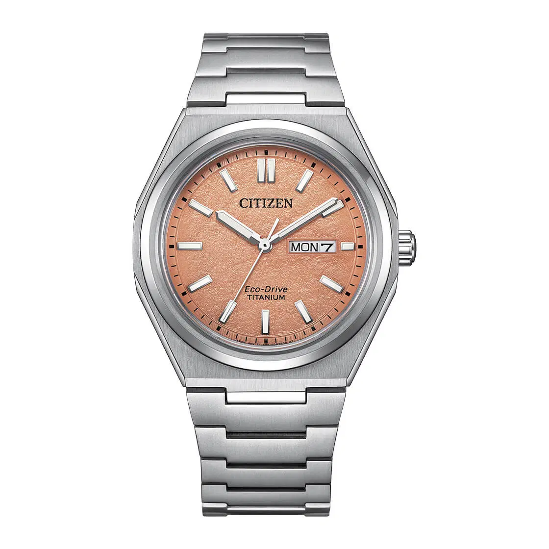 Citizen Men's Eco-Drive Titanium Watch with Copper Dial