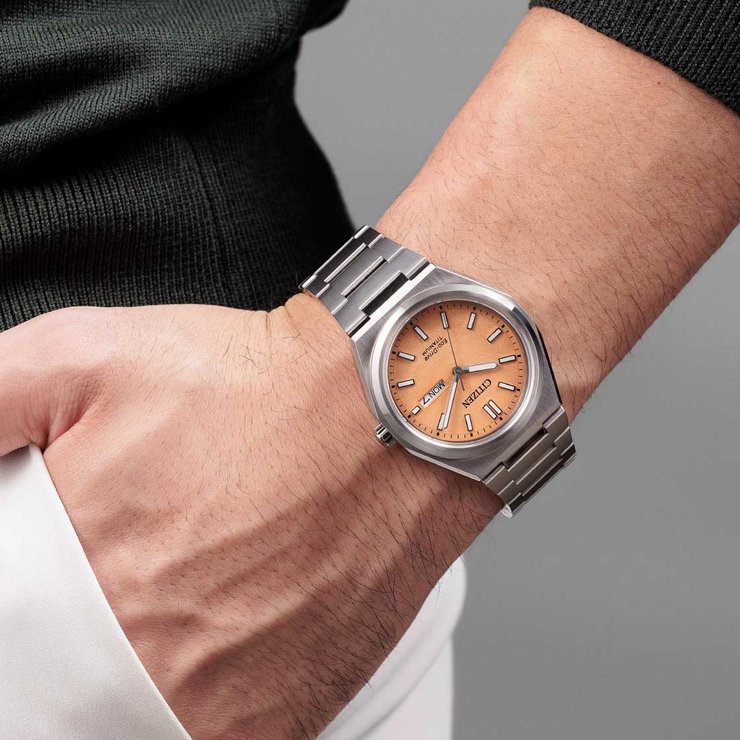Citizen Men's Eco-Drive Titanium Watch with Copper Dial