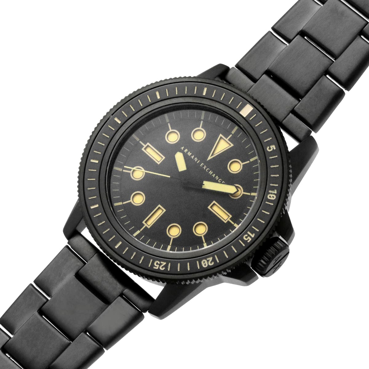 ARMANI EXCHANGE Leonardo Men Analog Watch Steel Black