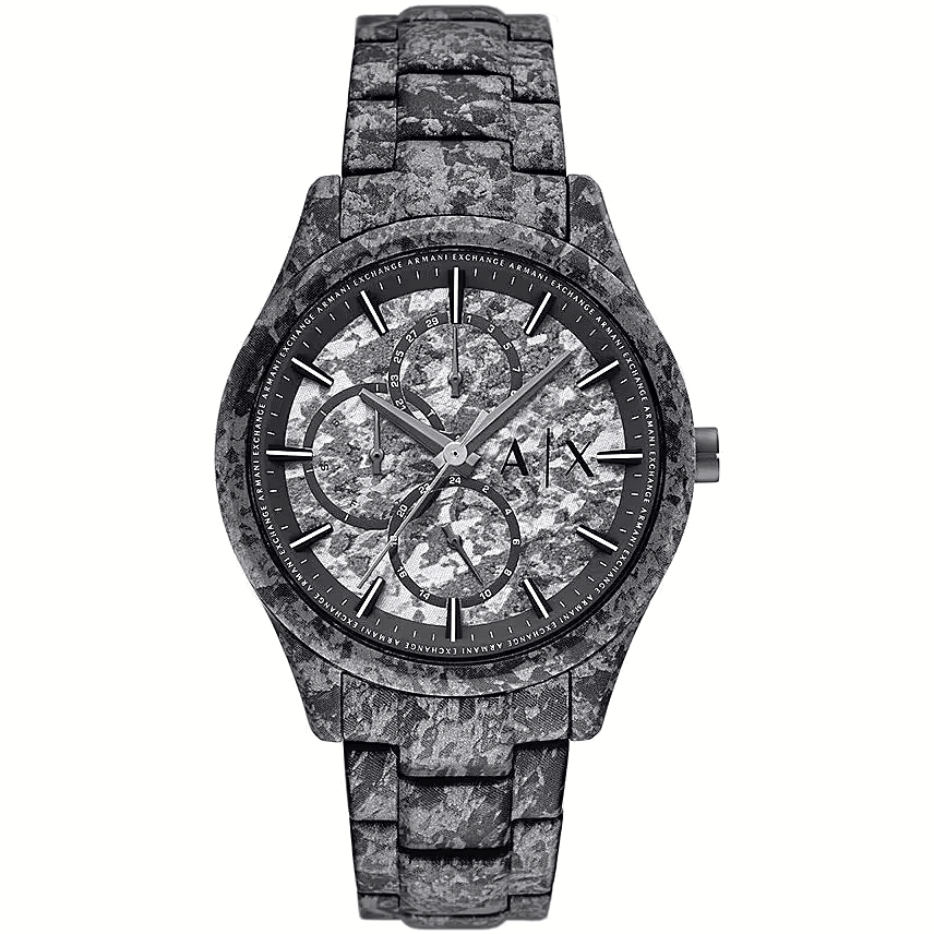 Armani Exchange Men’s Watch – Camo-Pattern Chronograph 
