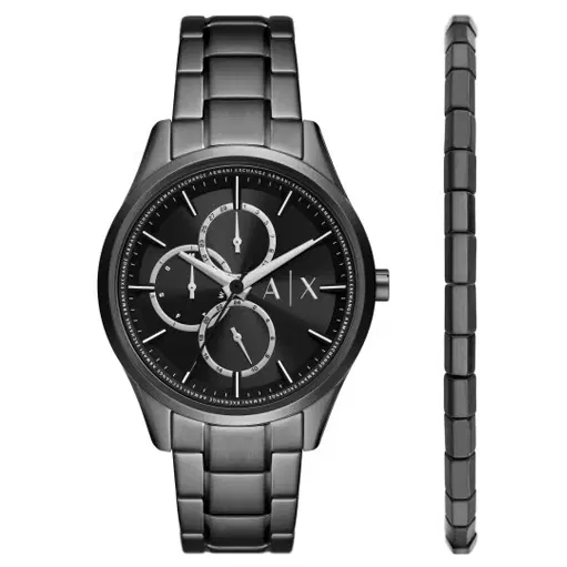 Armani Exchange Dante men watch set with 2 pcs black