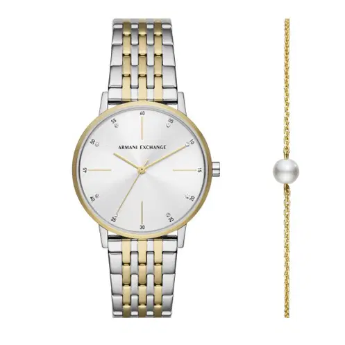 Armani Exchange women watch set with 2 pcs 