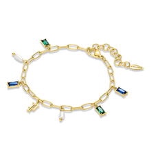 Police AYARA Ladies Bracelet Gold Plated with Colored Crystals