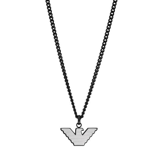 Emporio Armani Stainless Steel ID Necklace For Men
